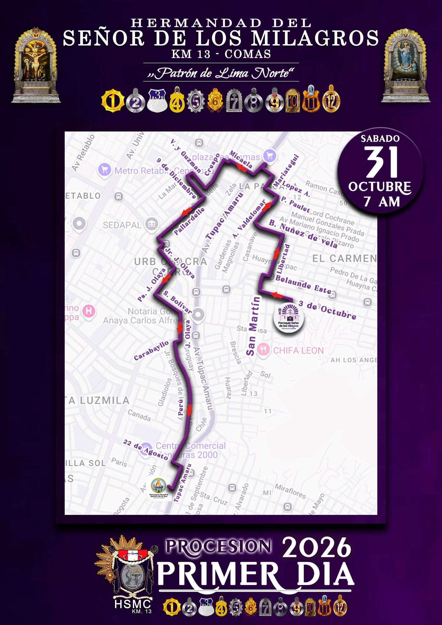 Recorrido 31 de octubre